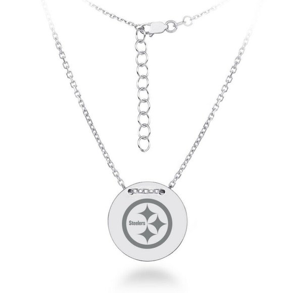 Official NFL Pittsburgh Steelers Disk Necklace - Picture 1 of 1